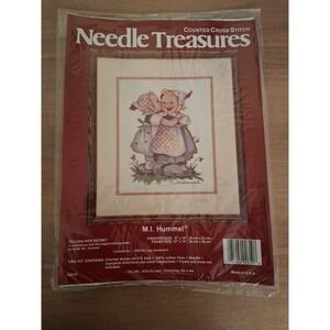 Vintage Needle Treasures Telling Her Secret Hummel Cross Stitch Kit 02610 NIP